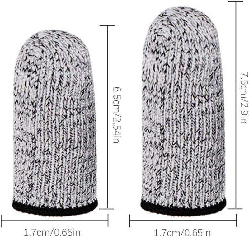 Elfzone Finger Cots Cut Resistant Protector - 20 Pcs Finger Covers for Cuts, Gloves Life Extender, Cut Resistant Finger Protectors for Kitchen, Work, Sculpture, Anti-Slip, Reusable - Image 2